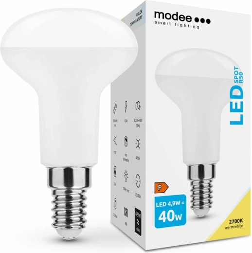 Modee Smart Lighting LED-lamp E14 4,9 W warm wit R50