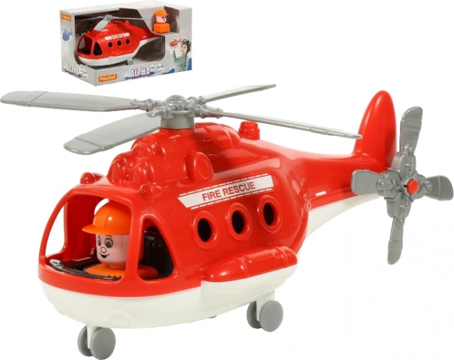 Helikopter Alfa brandweer voor kinderen vanaf 3 jaar