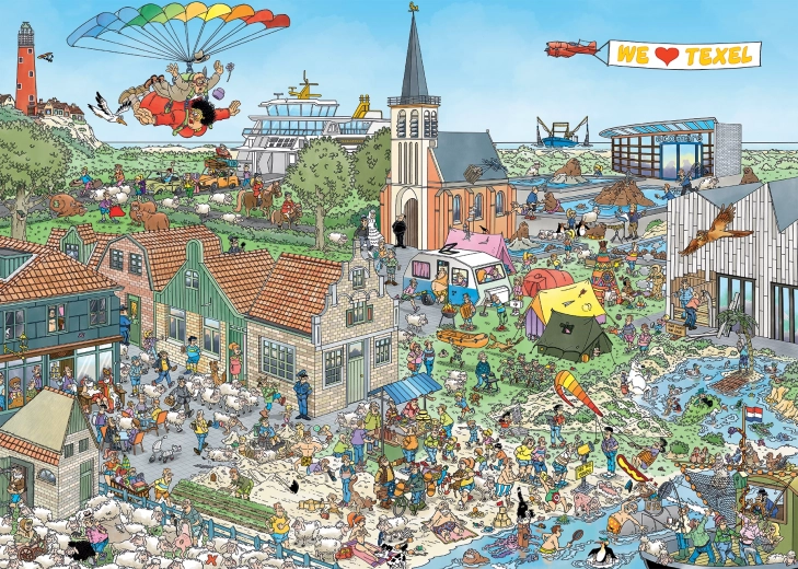 Puzzle JUMBO Eilandschuilplaats 1000 stukjes
