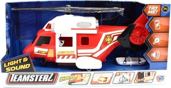 Teamsterz brandweerhelikopter met licht en geluid
