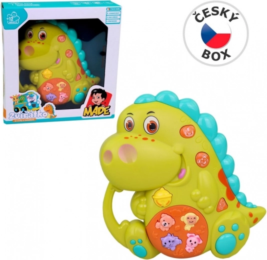 Dino-piano met licht en geluiden