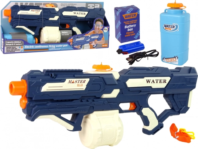 Grote elektrische oplaadbare waterpistool Bereik 9 m 1000 ml
