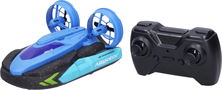 RC-hovercraft 2-in-1 met afstandsbediening 14,2 cm - blauw