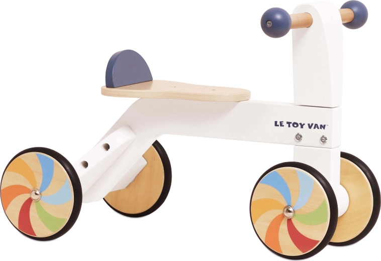 Houten loopfiets met regenboogwielen Le Toy Van