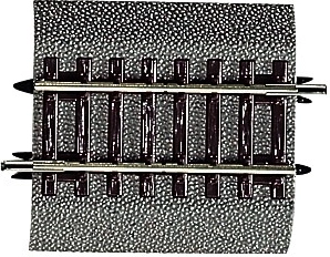 Roco Line Rechte rails met ballastbed