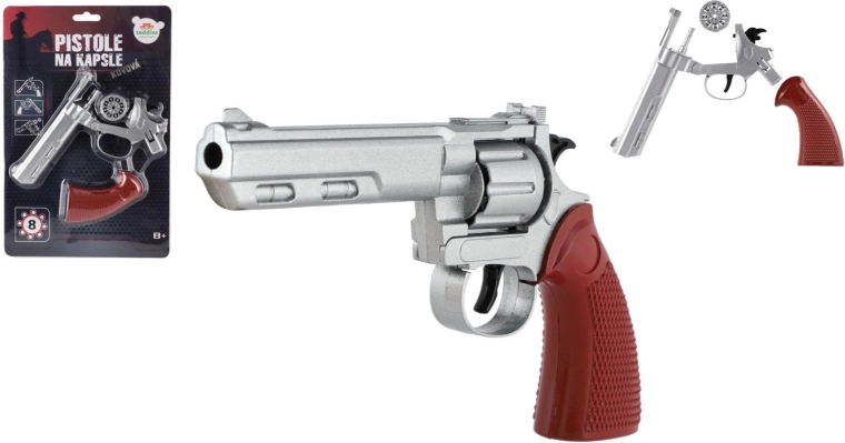 metalen knalkoordpistool – 8-schots revolver 22 cm