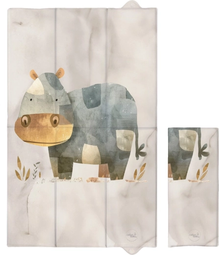 Ceba Baby reisverschoonmat basic cosy hippo 80 × 50 cm