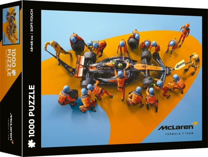 Puzzel Soft Touch McLaren – wereldrecord in de snelste pitstop, 1000 stukjes