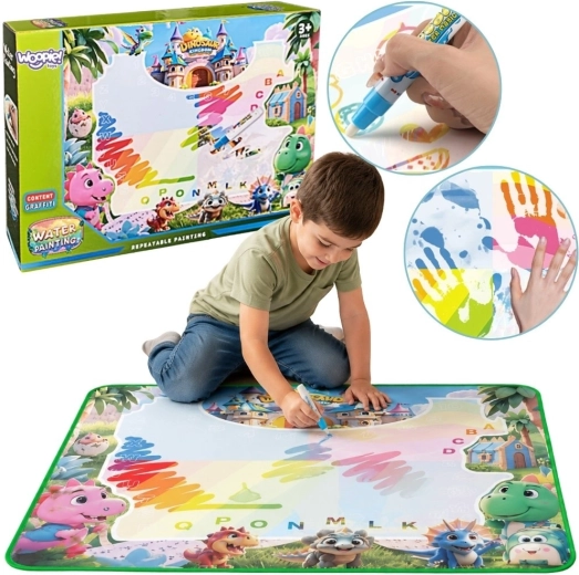 Woopie watertekenmat met dinosaurussen en accessoires