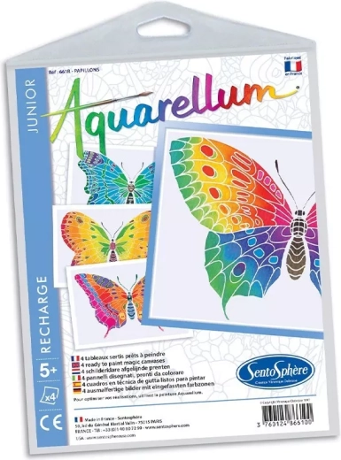 Sentosphere set afbeeldingen aquarel junior vlinders