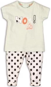 Dirkje kinderset (2-delig) joyful wow wit-mint