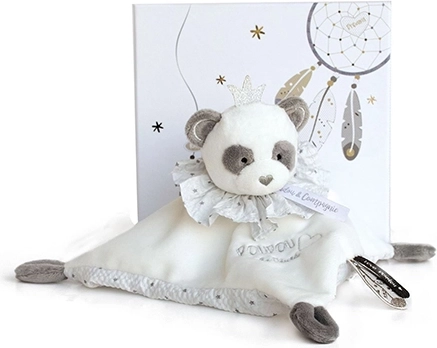 Cadeauset - pluche knuffeldoekje panda