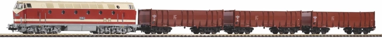 Piko startset H0 met diesellocomotief BR 119 en drie hoge‑wandwagens