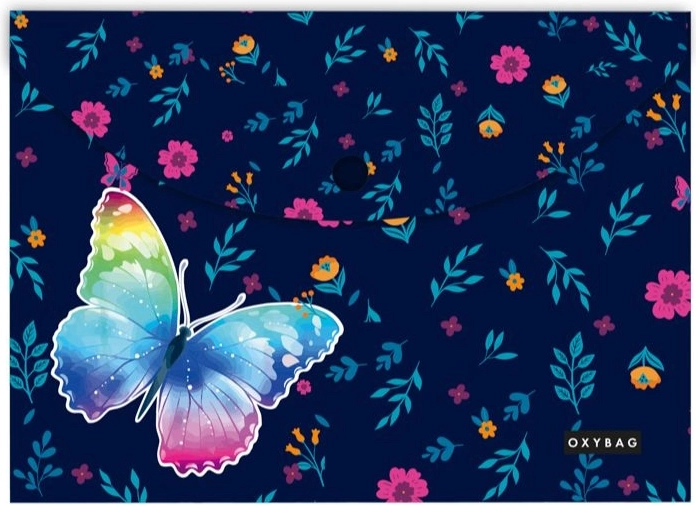 Documentenmap met drukknoop A4 Vlinder