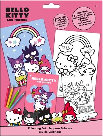 Hello Kitty kleurboekset met kleurpotloden