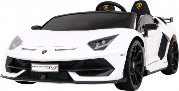 Lamborghini SVJ DRIFT pro 2 kinderen Wit + Drift-functie + afstandsbediening + MP3 LED + zachte start