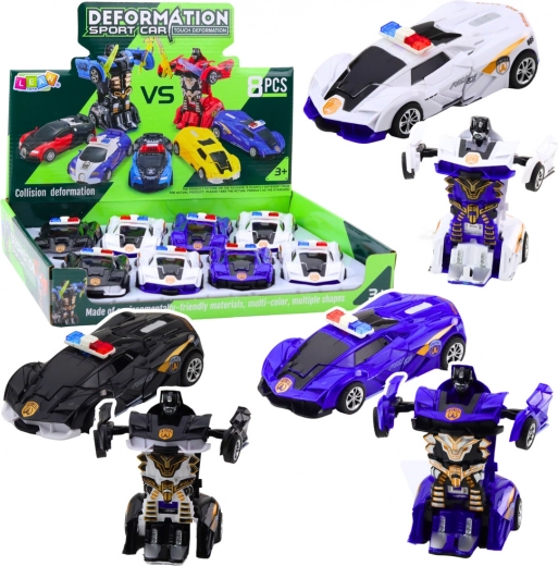 Auto robot 2v1 sportieve politieauto