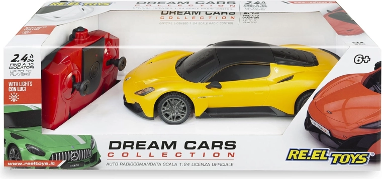 Maserati MC20 RC-auto met afstandsbediening 1:24 geel 17 cm - 1 stuk