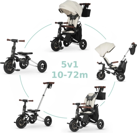 Qplay driewieler Nova Deluxe 5-in-1 beige