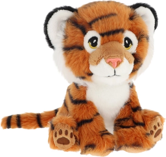 Keel Toys Keeleco pluchen tijger van gerecyclede plastics 14 cm