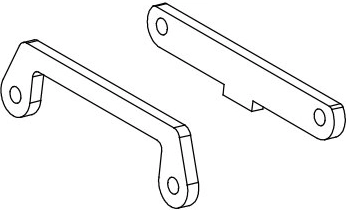 Voorste versteviging van de ophangarm (wishbone) voor Skull, Nightstorm en Crossmo