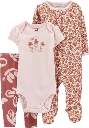 Carter’s 3-delige babyset pink floral