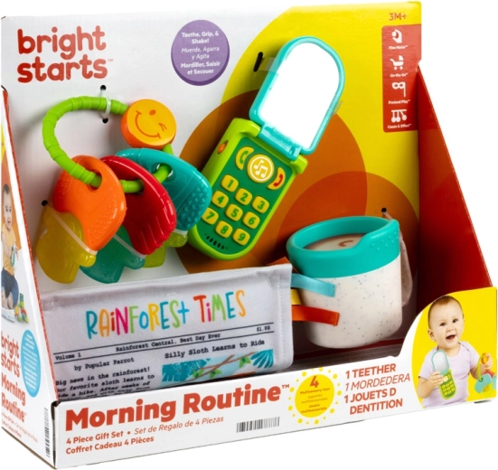Bright Starts cadeauset voor de ontwikkeling van de zintuigen Morning Routine