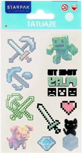 Pixel-tatoeage - 1 stuk