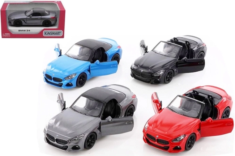 Metalen automodel BMW Z4 1:34 met Pull-Back aandrijving
