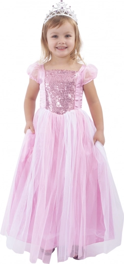 Kinderkostuum roze prinses (M)