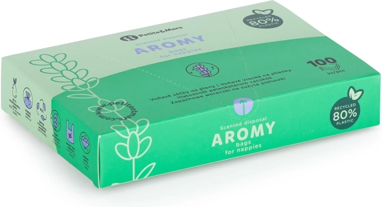 Geurende luierzakjes met hengsels AROMY 100 stuks