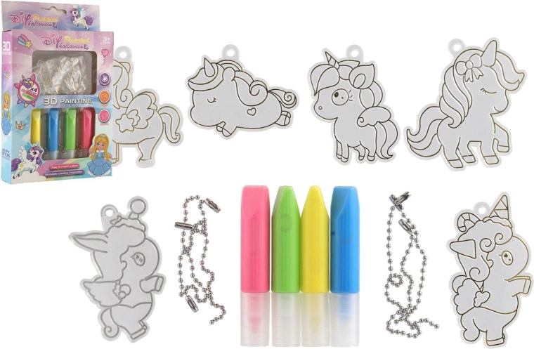 Creatieve set: kleur je eigen eenhoorn-hanger