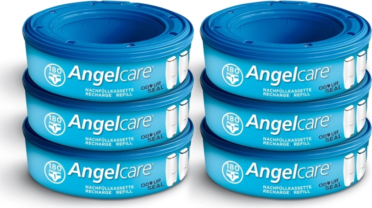 Angelcare navulcassettes voor luieremmer, 6 stuks