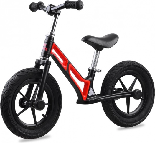 Loopfiets TINY BIKE met 12" luchtbanden en magnesiummark – Rood