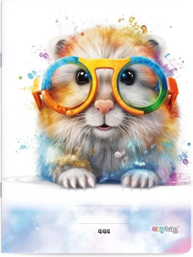 Gelijnd A4 schrift met hamster, 40 vellen