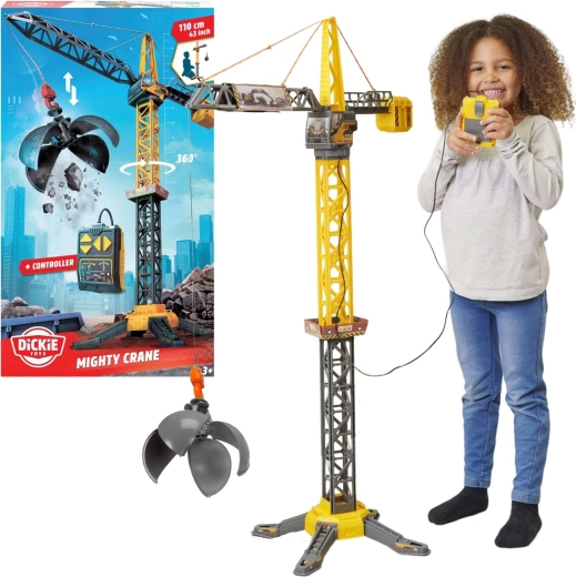 Afstandsbediende hijskraan met sloopkogel 110 cm VOLVO van Dickie Toys