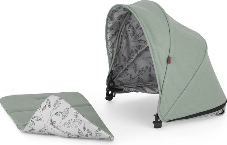 Petite&Mars zonnekap voor kinderwagen Royal2/Royal3 Iron green