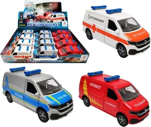 Volkswagen T6 dienstvoertuig met pull-back aandrijving (3 varianten)