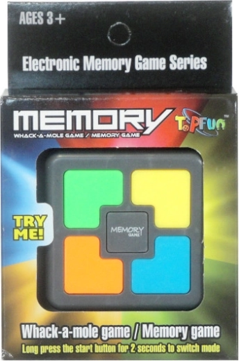 Elektronisch geheugenspel met gekleurde knoppen