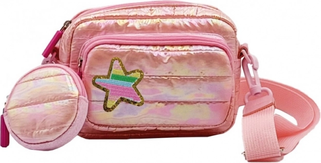 Luchtige roze handtas