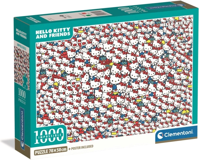 Puzzel CLEMENTONI Impossible Hello Kitty 1000 stukjes