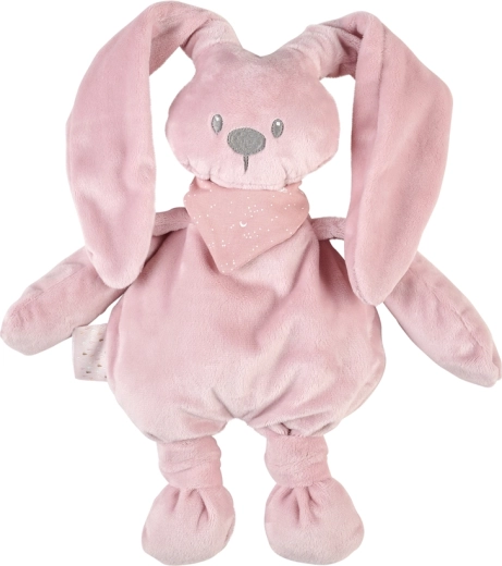 Nattou pluche konijntje Lapidou Glow oudroze 36 cm