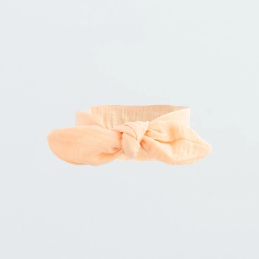 Mousseline haarband voor baby New Baby Leny Peach 3–6 maanden