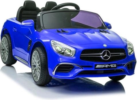 Elektrische kinderauto Mercedes-AMG SL65 S, gelakt blauw