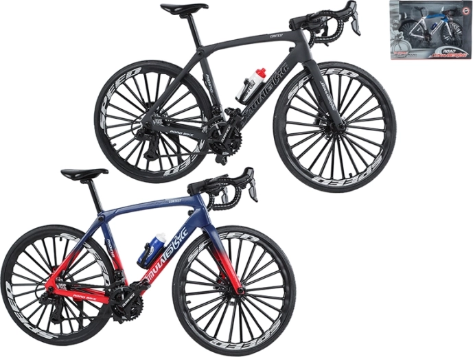 Metalen model van een racefiets 20,5 cm