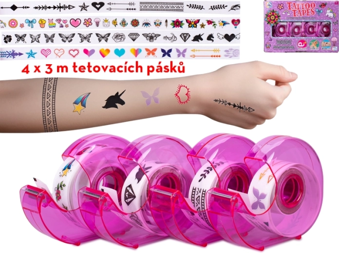 Plaktapes met tatoeage‑motief voor kinderen