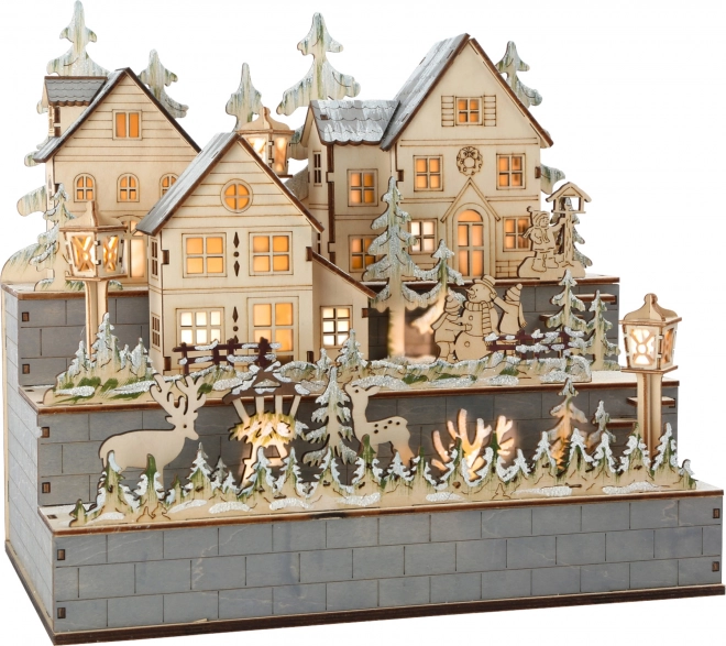 Small Foot houten lamp Winterdorp