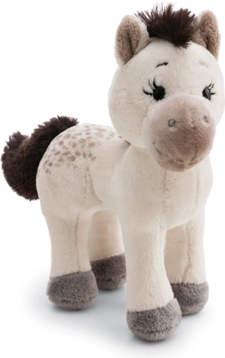Nici pluchen pony Mony wit 17 cm, Green-serie