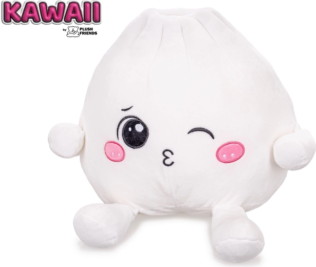 Plush Friends kawaii knipogend pluchen Bao-knoedeltje 25 cm - 1 stuk