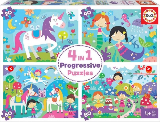 Puzzel Magische Vrienden 4-in-1